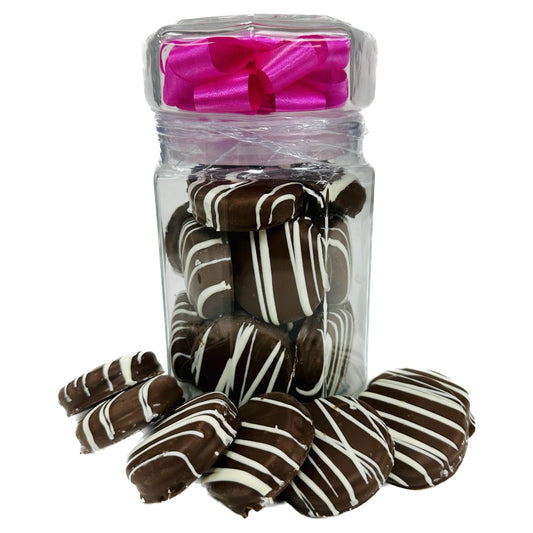 CHOCOLATE DIPPED SANDWICH COOKIES