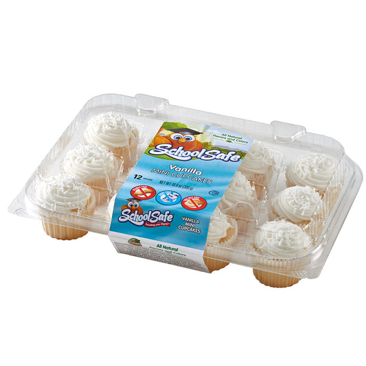 SCHOOL SAFE VANILLA MINI CUPCAKES