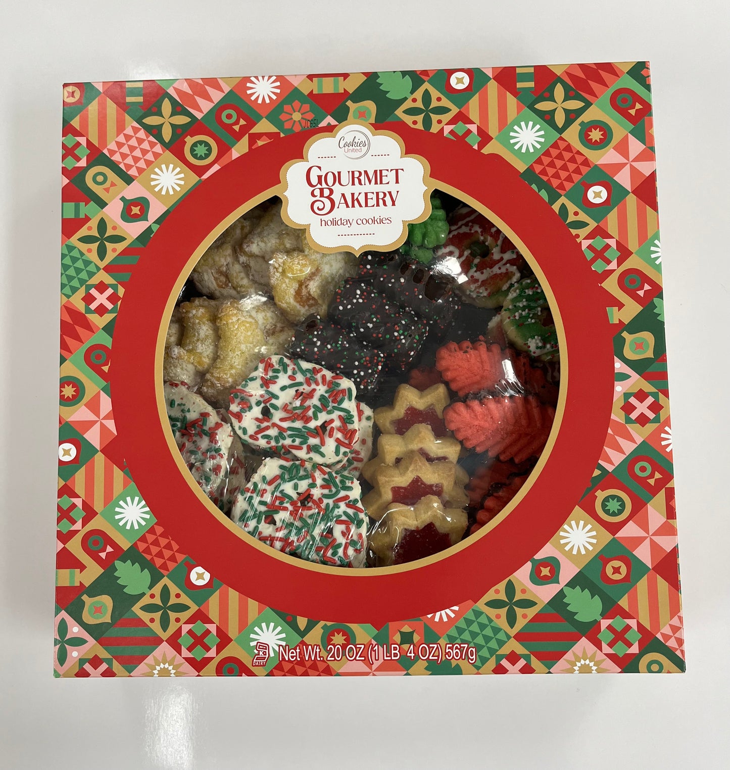 Holiday cookie platter gift box 20oz -FREE SHIPPING